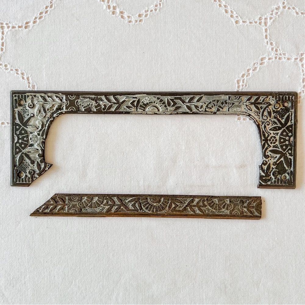 Antique Victorian Mailbox Frame BROKEN